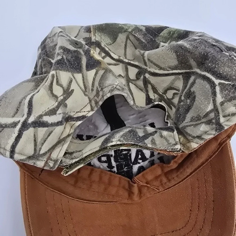 Duck Dynasty Happy Happy Happy‎ Hat Camo Distressed Dad Cap Vintage
